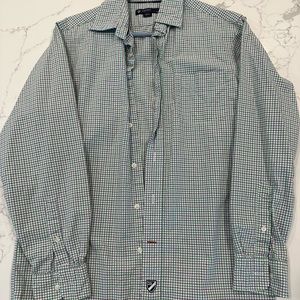 Daniel Cremieux size S green and purple plaid button up